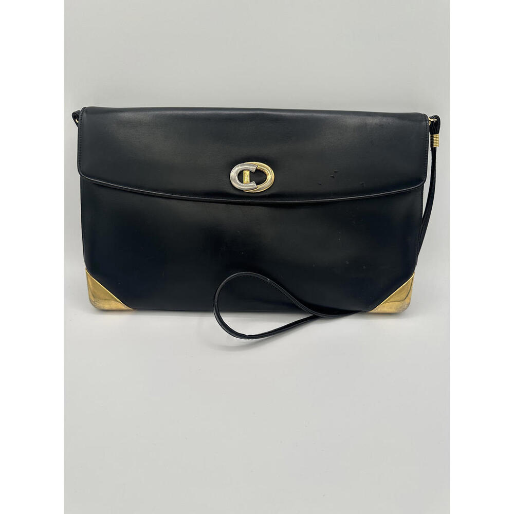 Christian Dior Leather Shoulder Bag CD Logo Plate/Black, GUC - Picture 13 of 13